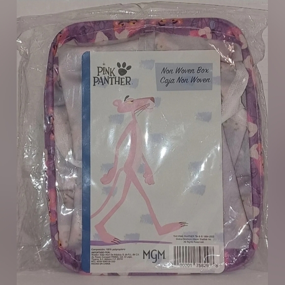 Pink Panther MGM Non Woven Collapsible Box Storage Basket Bin New - Picture 2 of 7